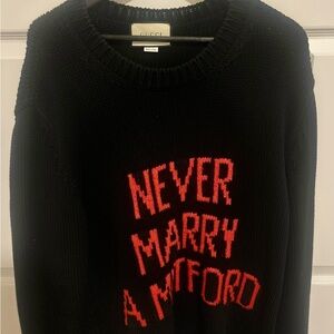 Gucci Black Sweater with Red Text